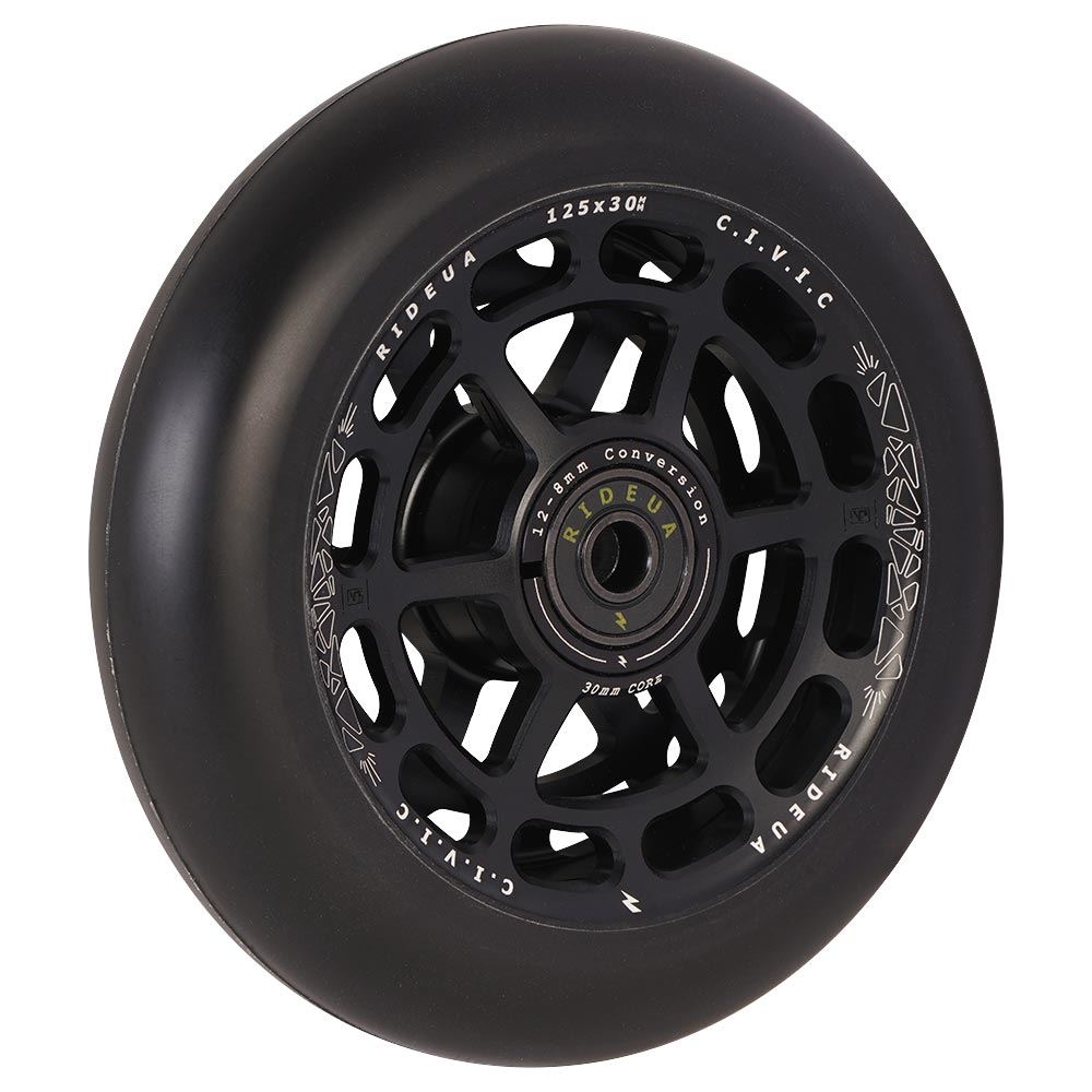 urbanArtt Civic 125 x 30mm Wheels - Black/Black