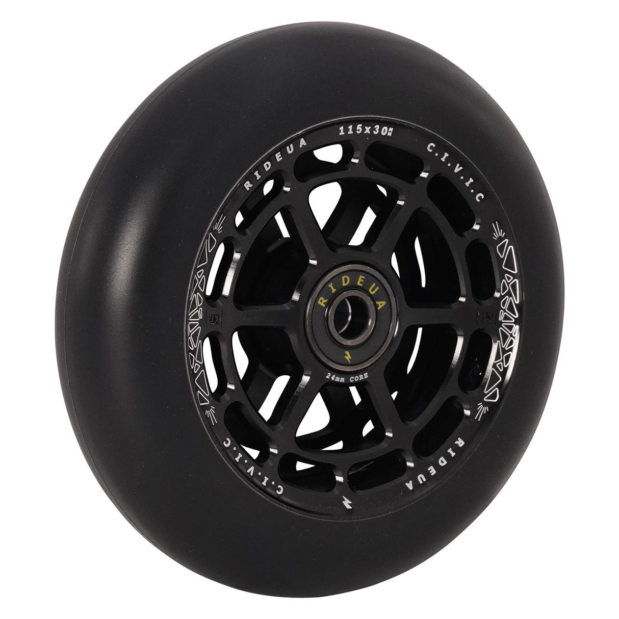 urbanArtt Civic 115 x 30mm Wheels - Black/Black