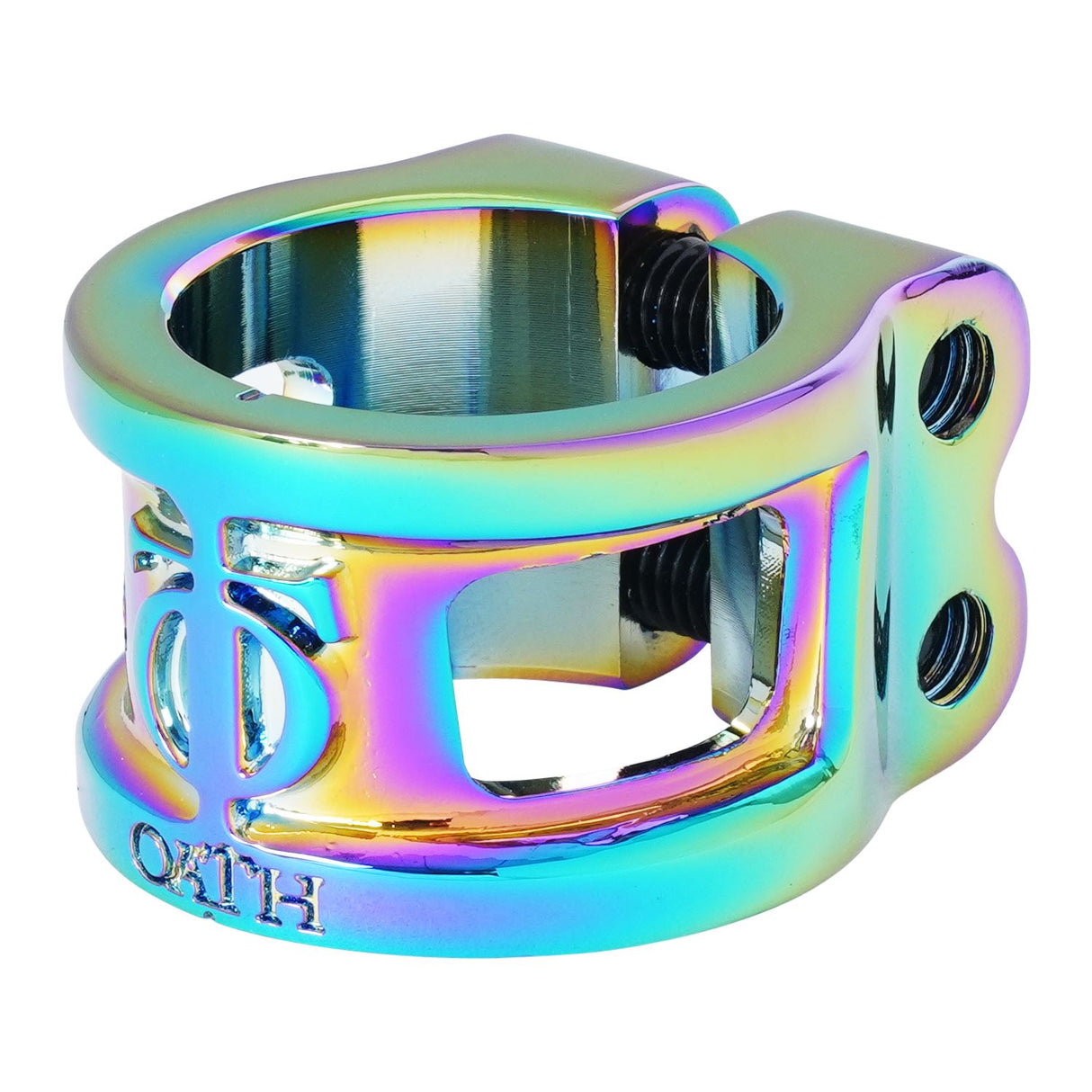 Oath Cage V2 Alloy 2 Bolt Clamp Neo Chrome