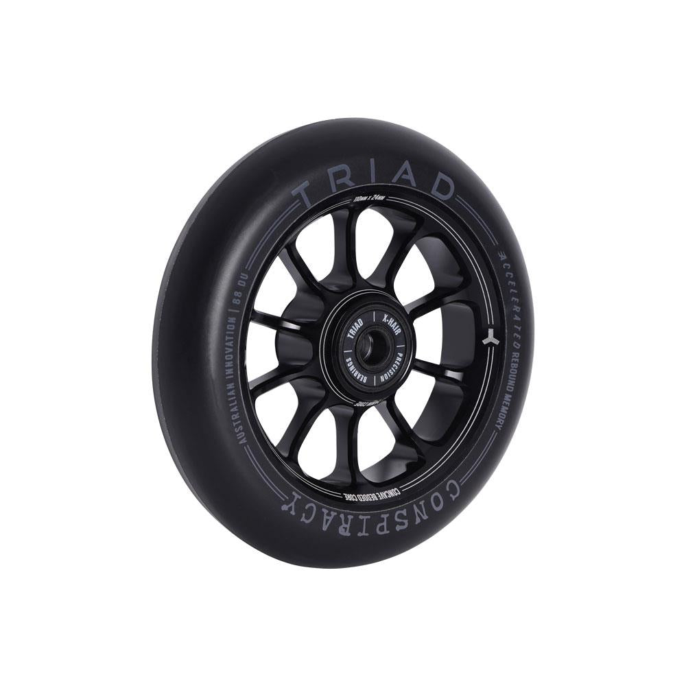 Triad Conspiracy Wheels 110mm x 24mm - Ano Black