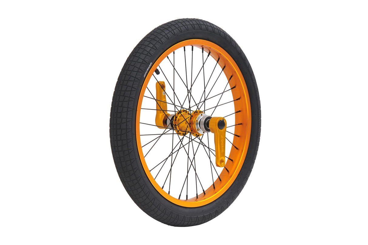 Triad Dynasty Front Wheel Set- Anodised Orange