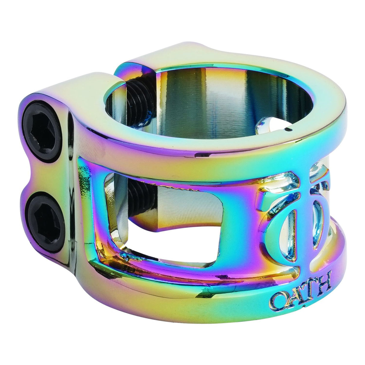 Oath Cage V2 Alloy 2 Bolt Clamp Neo Chrome