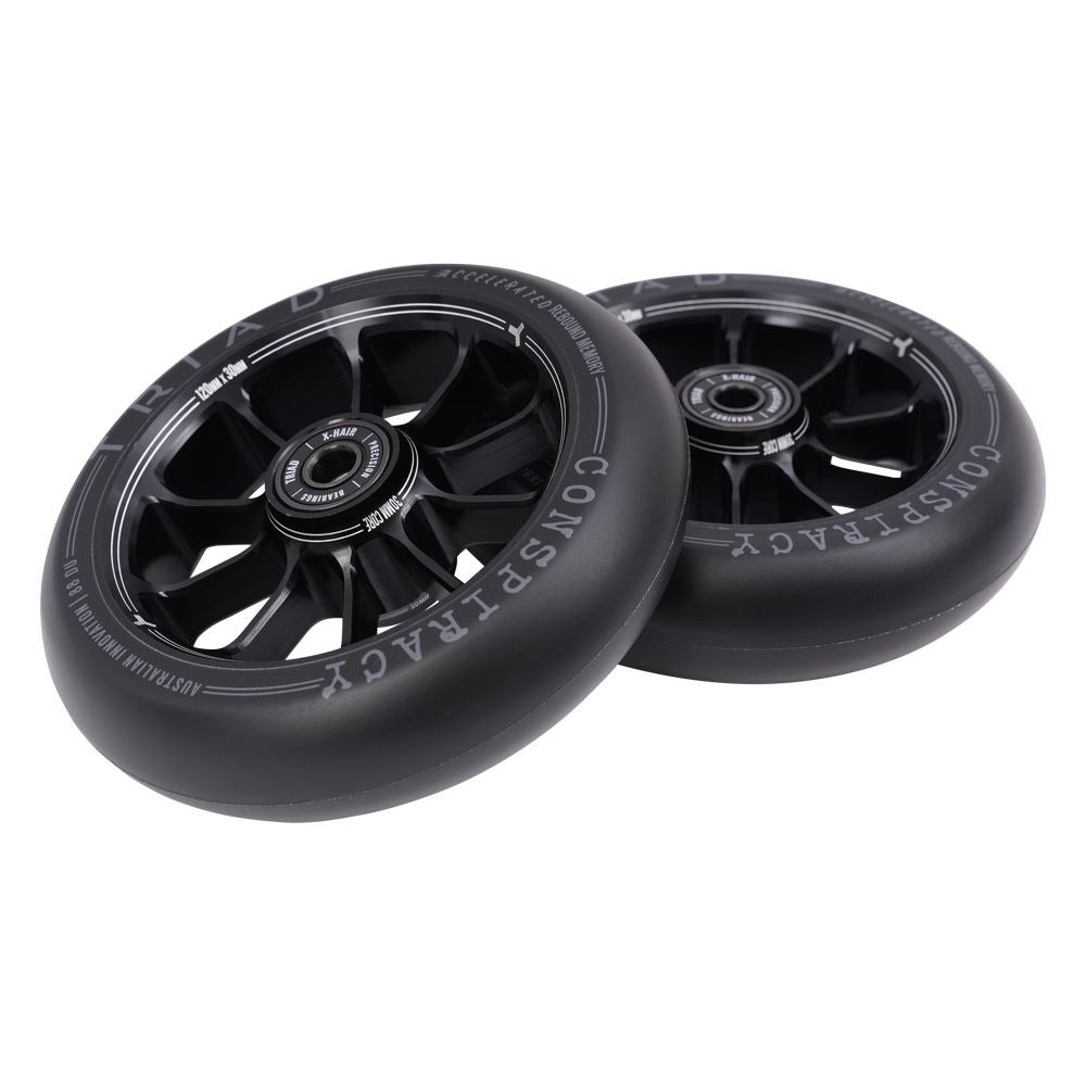 Triad Conspiracy Wheels 120mm x 30mm - Ano Black