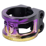 Oath Cage V2 Alloy 2 Bolt Clamp - Black/Purple/Yellow