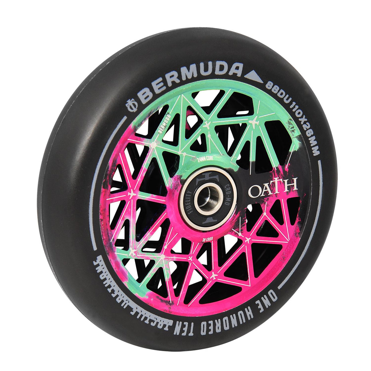 Oath Bermuda 110mm Wheels Green/Pink/Black