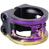 Oath Cage V2 Alloy 2 Bolt Clamp - Black/Purple/Yellow