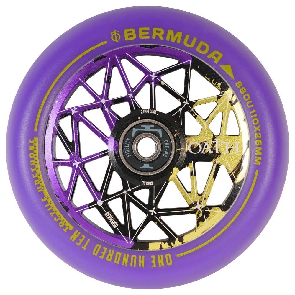 Oath Bermuda 110mm Wheels - Black/Purple/Yellow