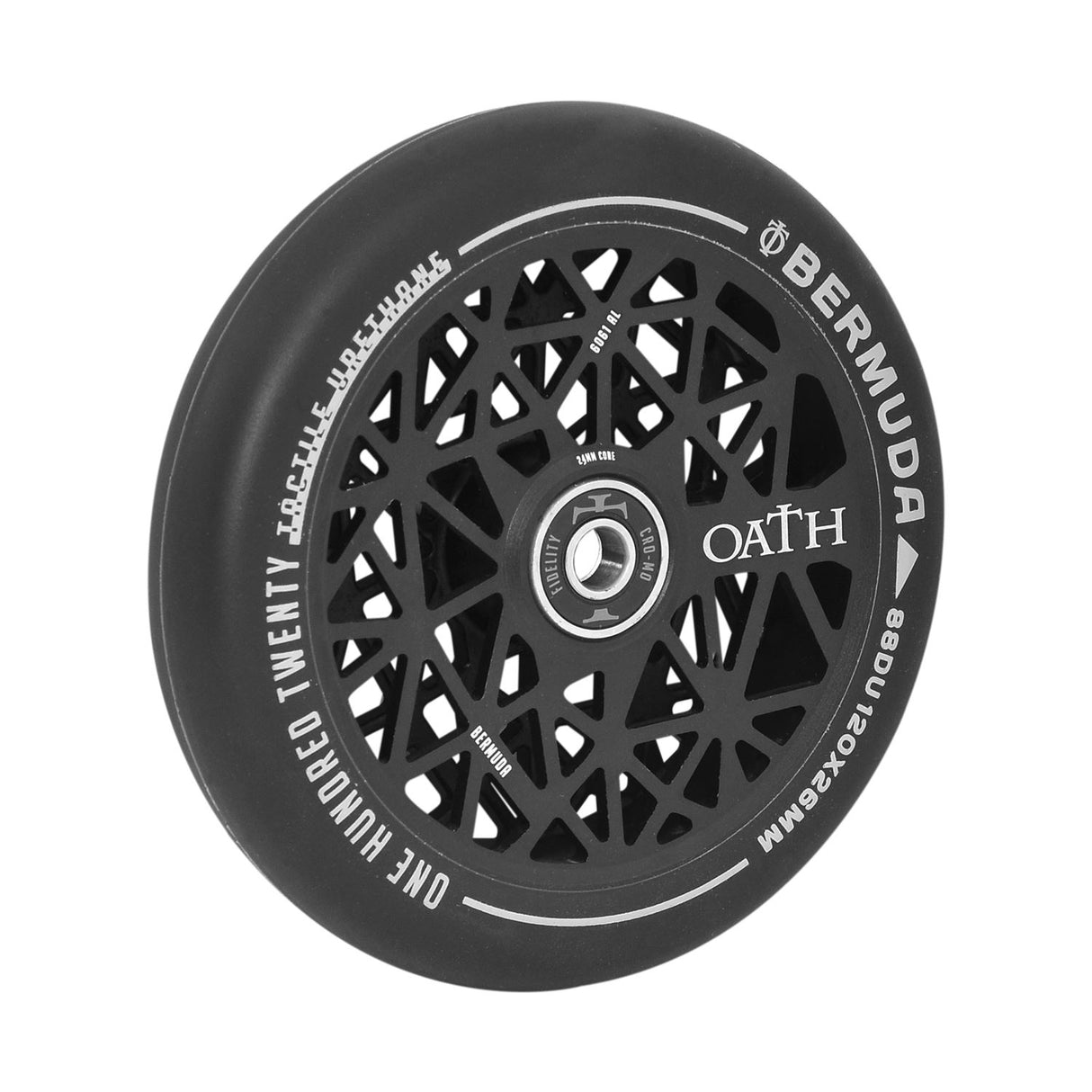 Oath Bermuda 120mm Wheels Anodised Satin Black